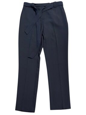 Vince Camuto Navy Taper Leg Belted Ankle Pant (4)